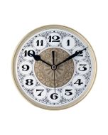 7 7/8" Fancy Clock Insert with Gold Bezel