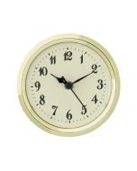 2 13/16" Cream Clock Insert with Gold Bezel