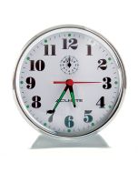 AcuRite vintage metal alarm clock with glow in the dark hands