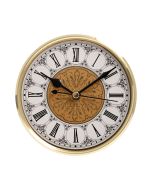 5 1/8" Fancy Clock Insert with Gold Bezel