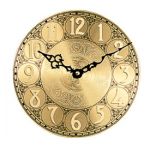 8" Brass on Aluminum Clock Dial