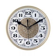 5 7/8" Fancy Clock Insert with Gold Bezel