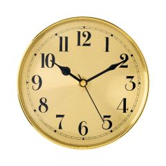 5 7/8" Gold Clock Insert with Gold Bezel