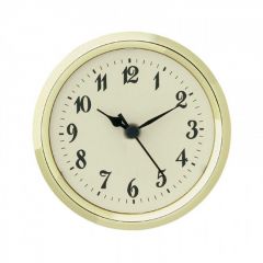 2 13/16" Cream Clock Insert with Gold Bezel