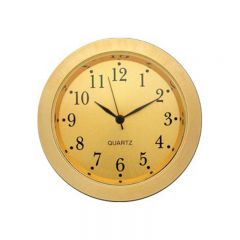 1 7/16" Gold Clock Insert with Gold Bezel