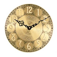 8" Brass on Aluminum Clock Dial