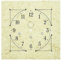 13 1/2" Mission Clock Dial