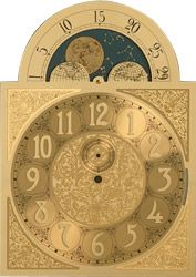 Moving Moon Clock Dial for Hermle 1161-053 114cm Mechanical Movement