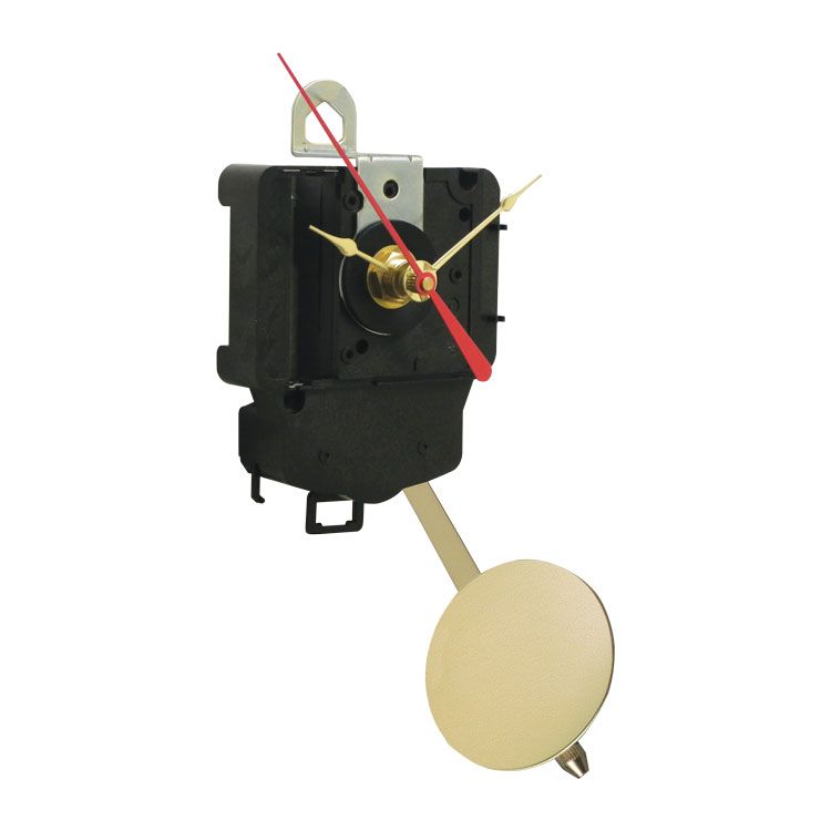Quartz Battery Adjustable Brass Clock Pendulum  3 1/2" Diameter Bob Single Hook 